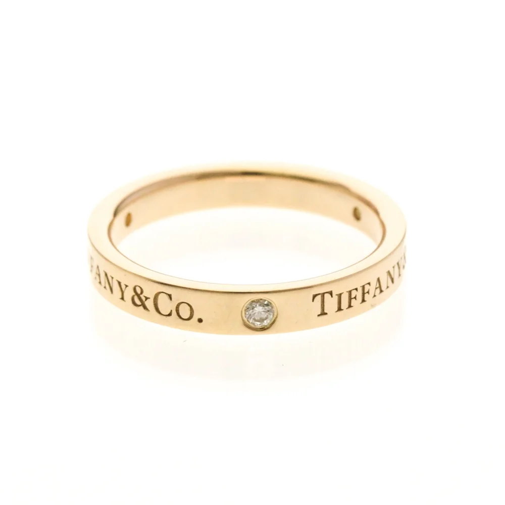 TIFFANY 18k Gold Diamond Ring